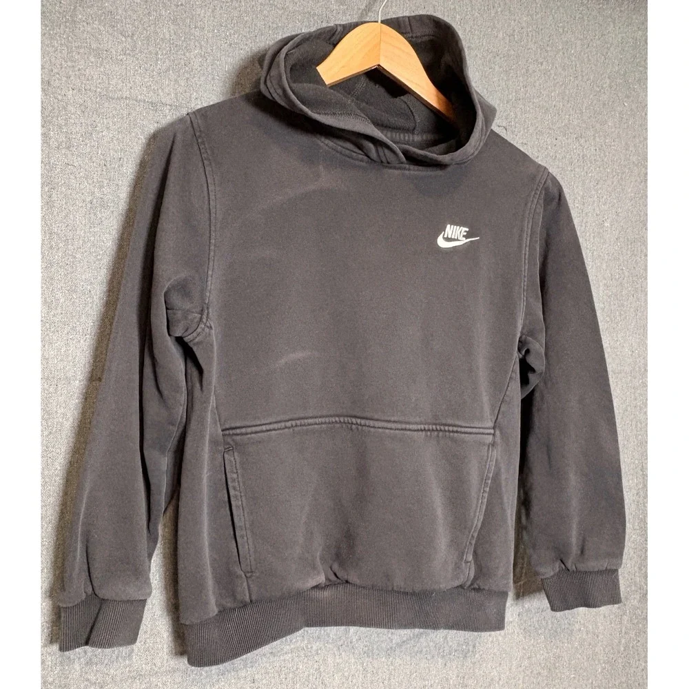 Nike Sportswear Club Fleece Kids Hoodie Black FD3000-010‎ Size Large